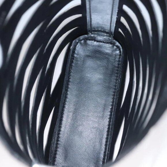 BALENCIAGA Neophone Holder Shoulder Bag Enamel Silver 660787 Auth 110436AV - Picture 11 of 15